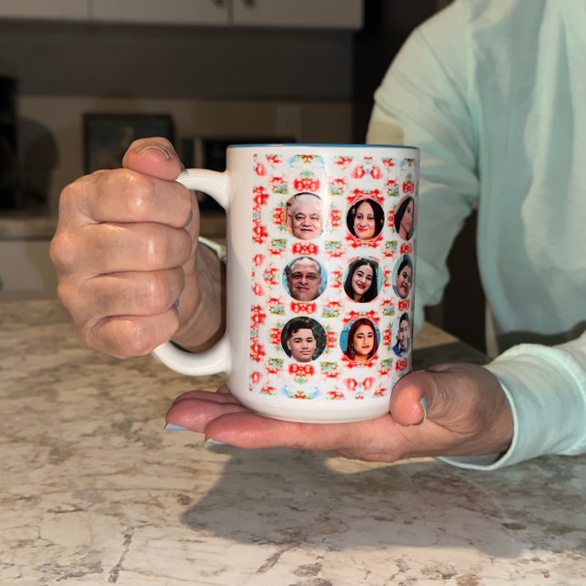 Taza Bicolor Imágenes familiares personalizadas Light and Airy  (Add your photos)