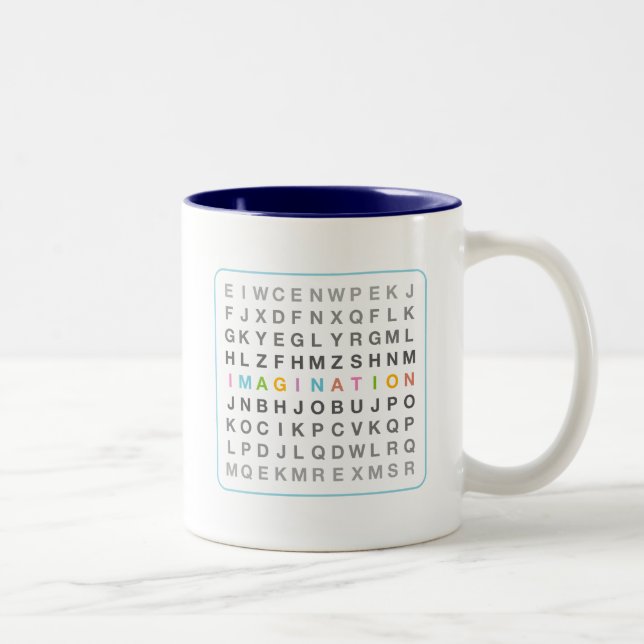 Taza Bicolor Imaginación en Rompecabezas (Derecha)