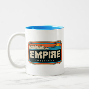 Taza Bicolor Imperio 70 Retro Michigan Vintage