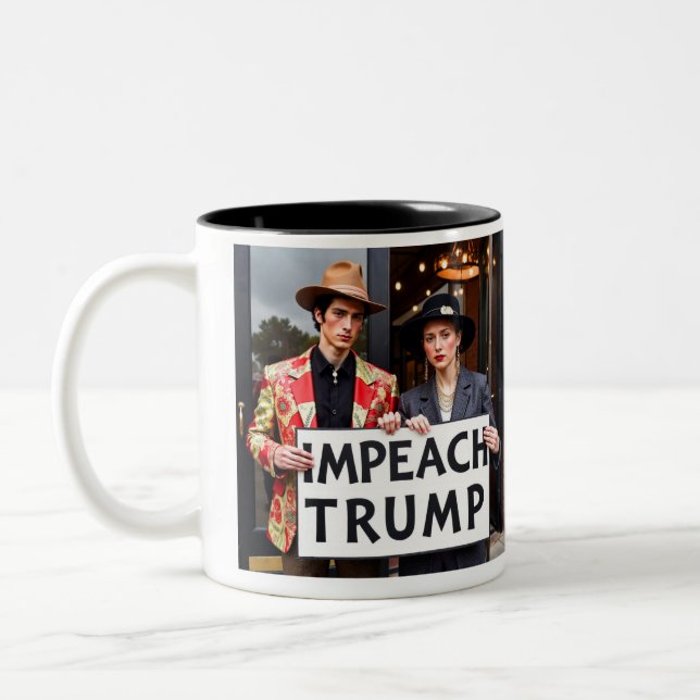 Taza Bicolor Impetar a Trump (Izquierda)