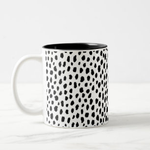 Taza Bicolor Impresión dálmata
