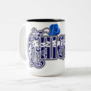 Taza Bicolor Impresión de Chicana Bandana