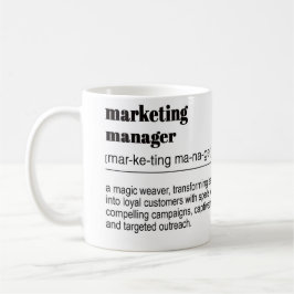 Taza Bicolor impresión de definición de administrador de market
