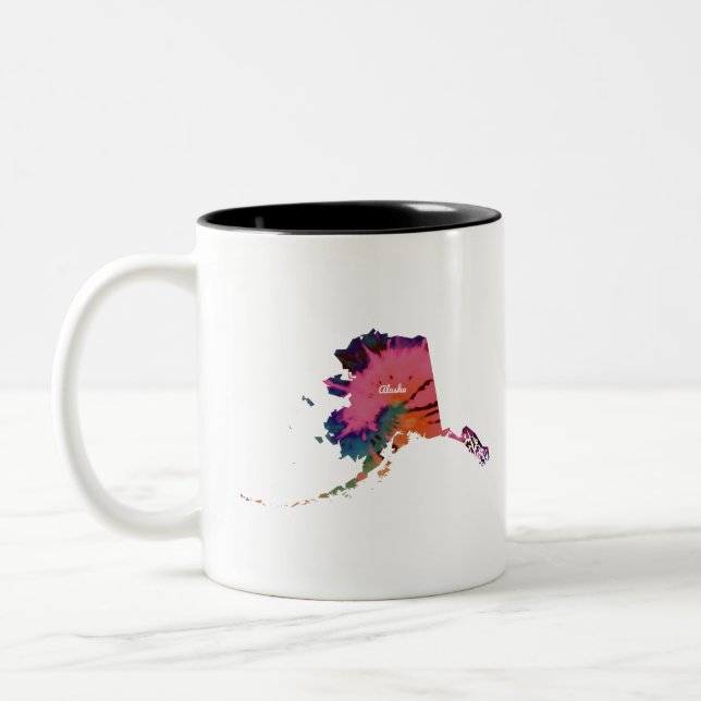 Taza Bicolor Impresión de tinte de alaska (Izquierda)