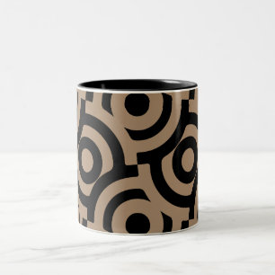 Taza Bicolor Impresión decorativa de tejidos de Damasco