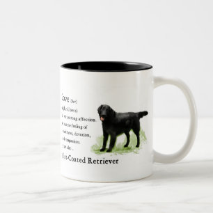 Taza Bicolor Impresión Plano-Revestida del arte del perro
