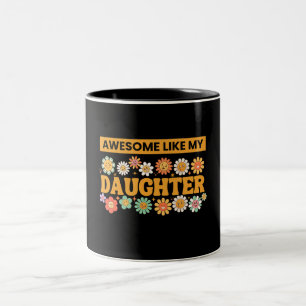 Taza Bicolor Impresionante como mi hija Divertido Día del Padre