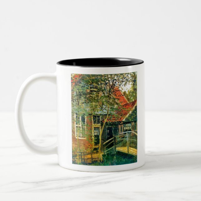 Taza Bicolor Impresionante de Francia en Monet, pequeño puente  (Izquierda)