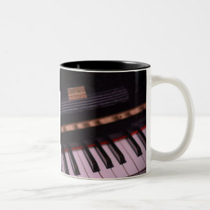 Taza Bicolor Impresionante diseño de piano