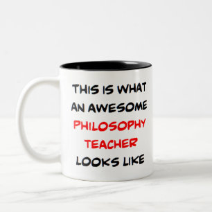 Taza Bicolor impresionante profesor de filosofía