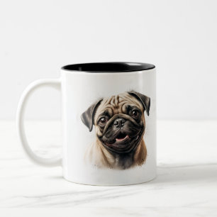 Taza Bicolor Impresionante tipografía a la moda y torpe obrero