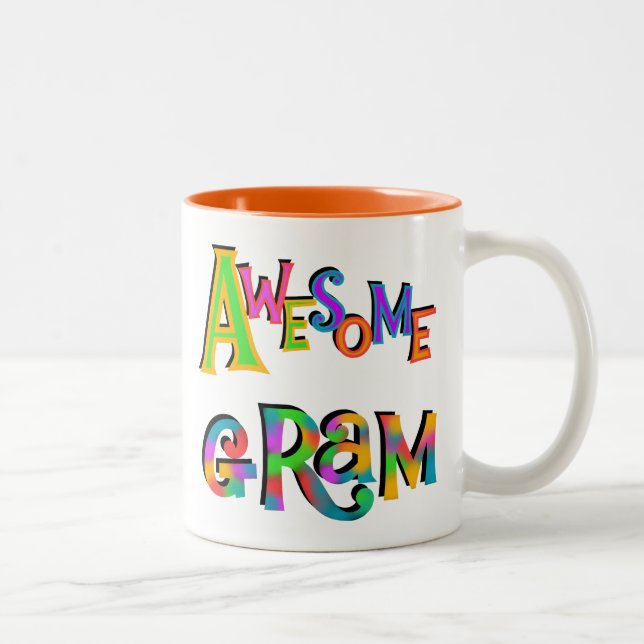 Taza Bicolor Impresionantes camisetas Gram y regalos (Derecha)