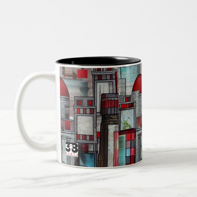 Taza Bicolor Impresiones de arquitectura (Izquierda)