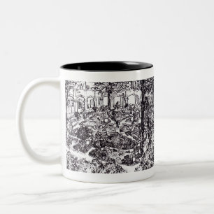 Taza Bicolor Impresionismo: Vincent Van Gogh Garten des Hospita