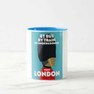 Taza Bicolor Imprime arte de Londres.