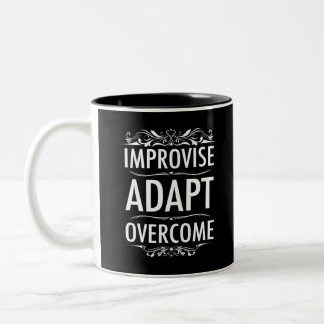 Taza Bicolor Improvisar superación de adaptación