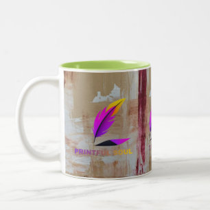 Taza Bicolor "Impulsa tu día _ Comienza cada día Brillante"