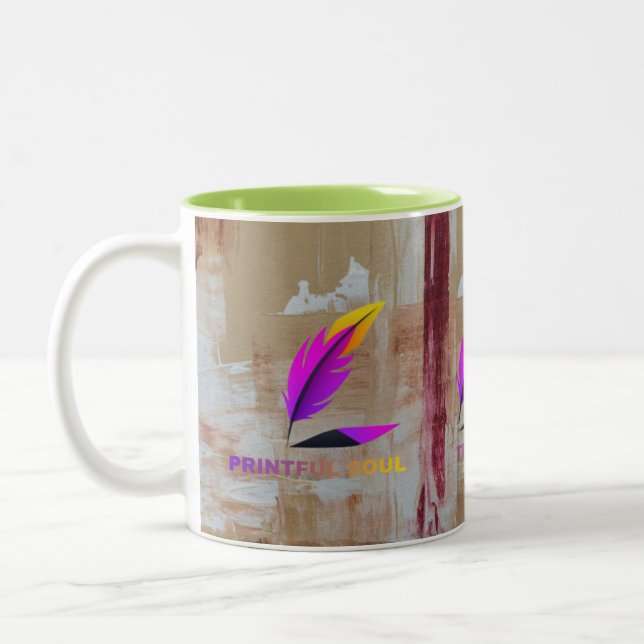 Taza Bicolor "Impulsa tu día _ Comienza cada día Brillante" (Izquierda)