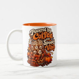 Taza Bicolor Impulsado por Café y Vibraciones Espeluznantes Hal
