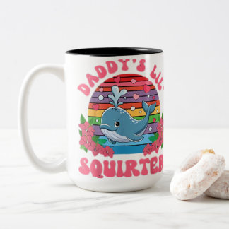 Taza Bicolor Inapropiado divertido el pequeño irrigador de papá