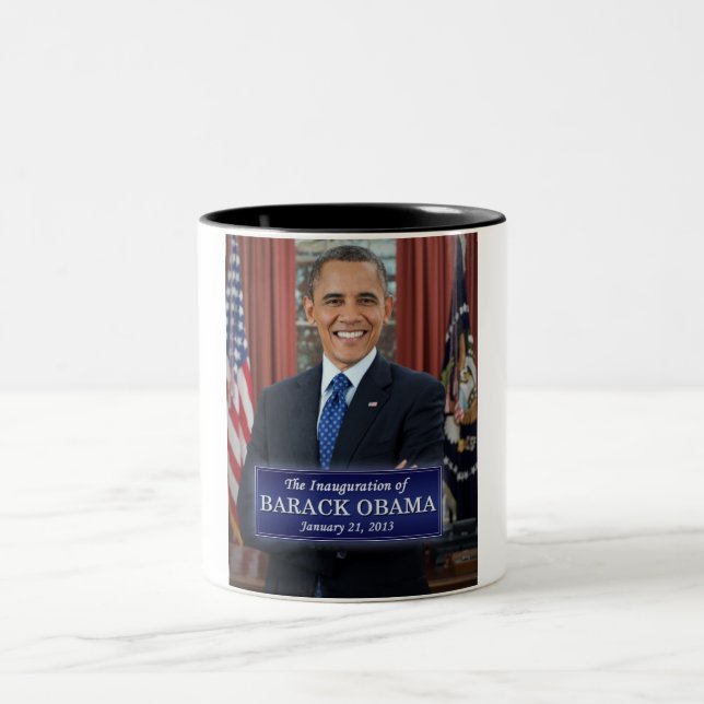 Taza Bicolor Inauguración de Barack Obama 2013 (Centro)