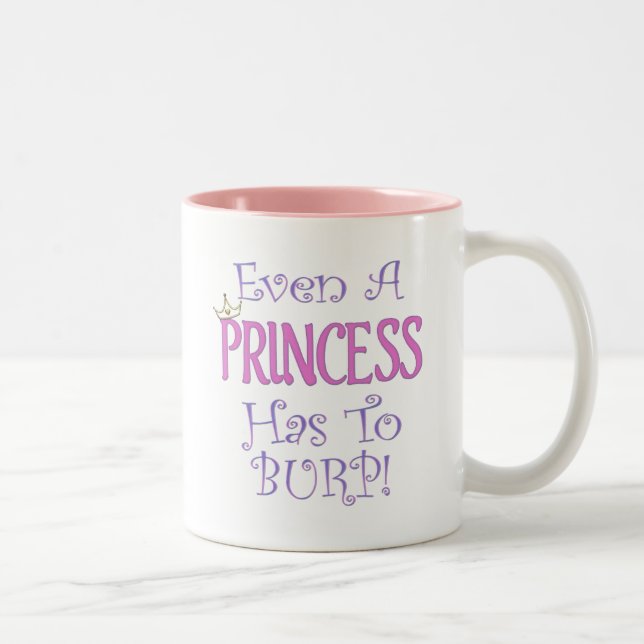 Taza Bicolor Incluso una princesa Burps (Derecha)