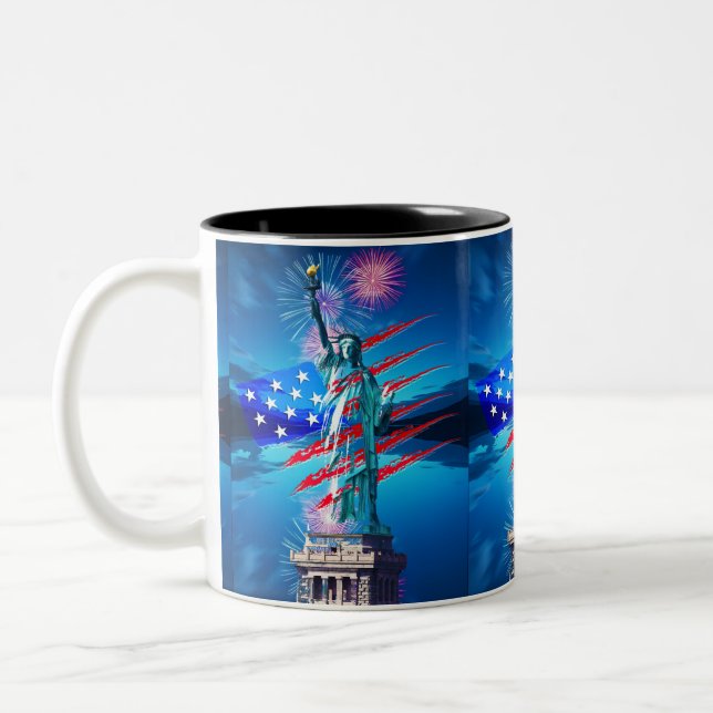 TAZA BICOLOR INDEPENDENCIA (Izquierda)