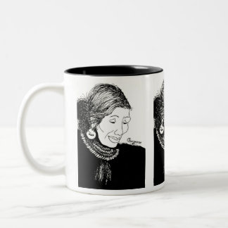 Taza Bicolor Indian Lady Mug