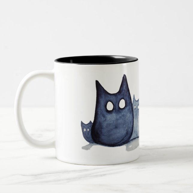 Taza Bicolor Indigo Catz (Izquierda)