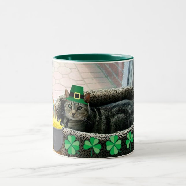 Taza Bicolor Indigo irlandés afortunado (Centro)