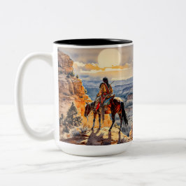 Taza Bicolor Indio americano