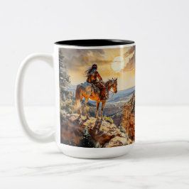 Taza Bicolor Indio americano