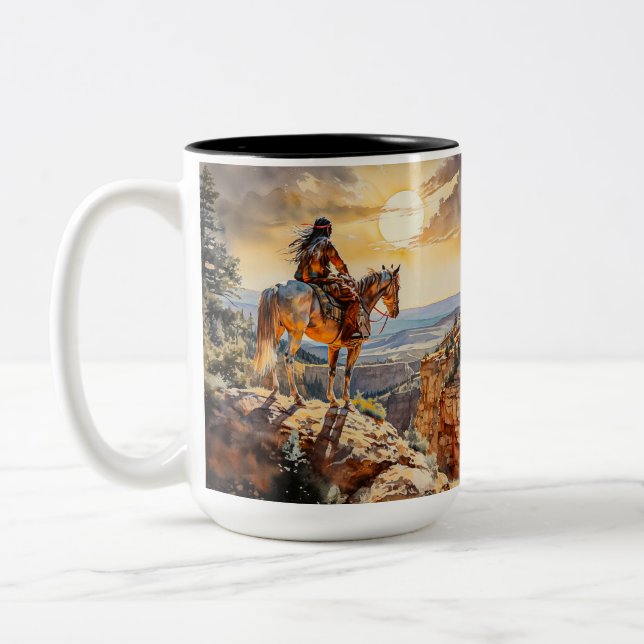 Taza Bicolor Indio americano (Izquierda)