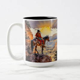 Taza Bicolor Indio americano