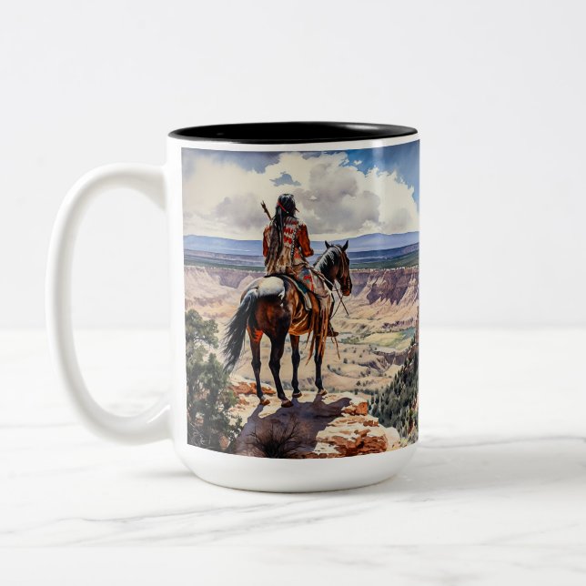 Taza Bicolor Indio americano (Izquierda)