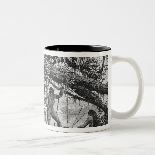Taza Bicolor Indios de Caripuna con el tapir (Derecha)