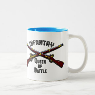 Taza Bicolor Infantería - reina de la batalla - Drinkware