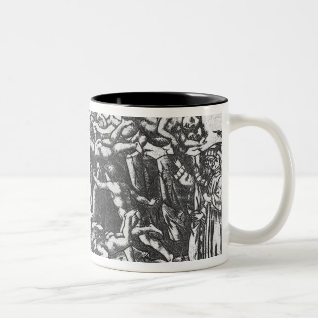 Taza Bicolor Infierno, 'del Comedy divino (Derecha)