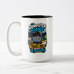 Taza Bicolor Informática Divertida Programador – Confía en Mí 