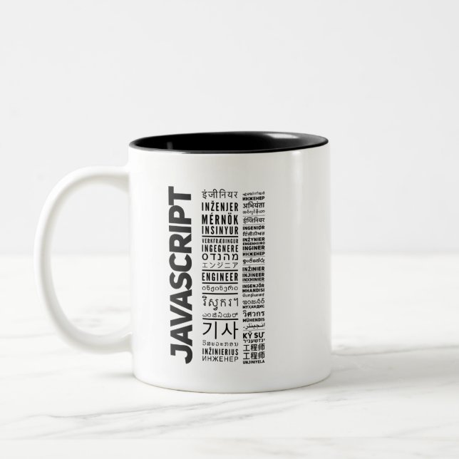 Taza Bicolor Ingeniero Javascript (Izquierda)