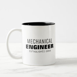 Taza Bicolor Ingeniero mecánico