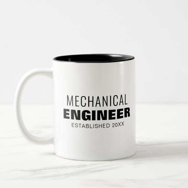 Taza Bicolor Ingeniero mecánico (Izquierda)