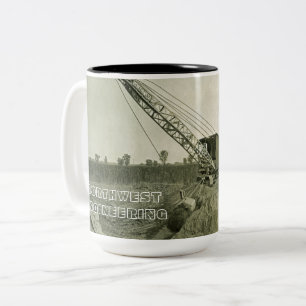 Taza Bicolor INGENIERO OPERATIVO DE grúa y pala del noroeste
