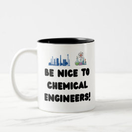 Taza Bicolor Ingeniero Químico Divertido — Sé Amable con ChemE