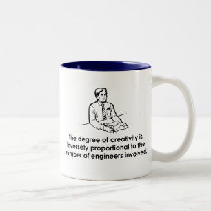 Taza Bicolor Ingenieros y creatividad