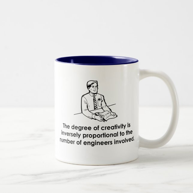 Taza Bicolor Ingenieros y creatividad (Derecha)