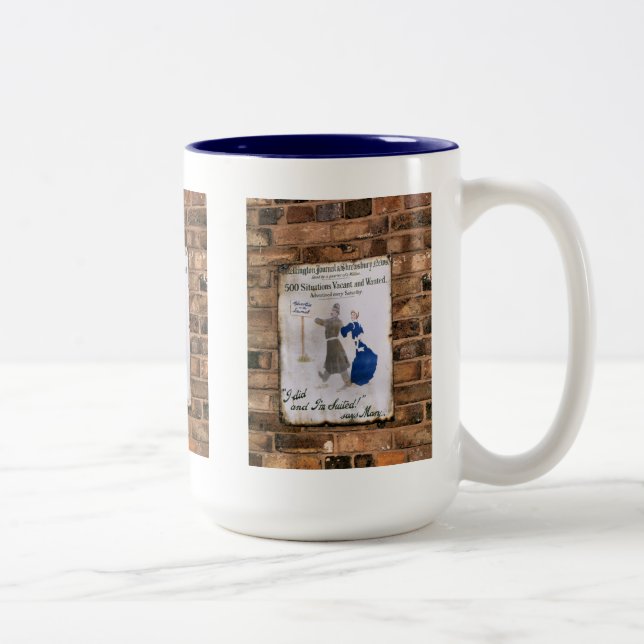 TAZA BICOLOR INGLATERRA VICTORIANA (Derecha)