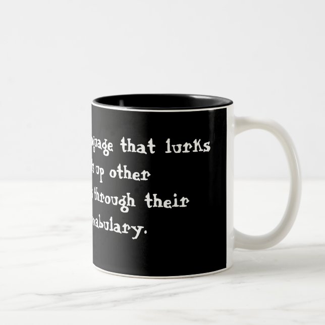 Taza Bicolor Inglés (Derecha)