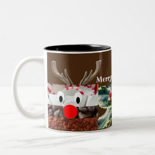 Taza Bicolor Ingrediente de dulces de ciervo de Rudolf