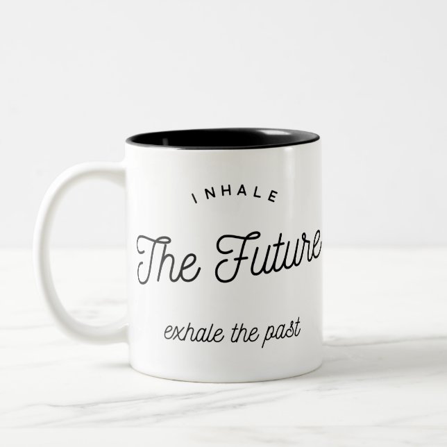 Taza Bicolor inhale the future (Izquierda)